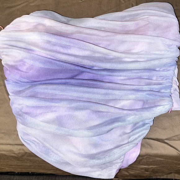 TULLE STRAPLESS TOP - Picture 4 of 5